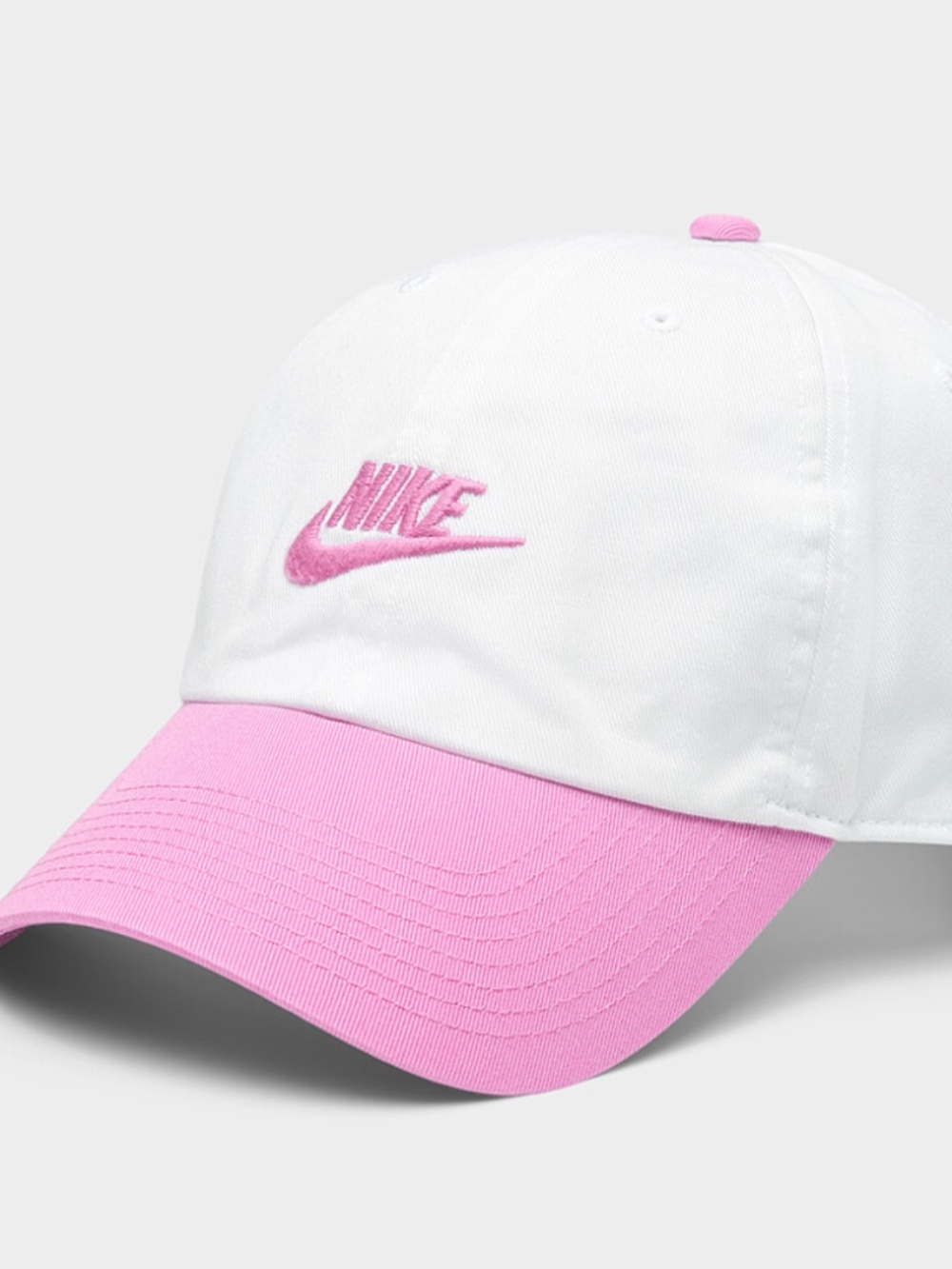 Nike unisex white and pink washed Nike Club cap hat NWT